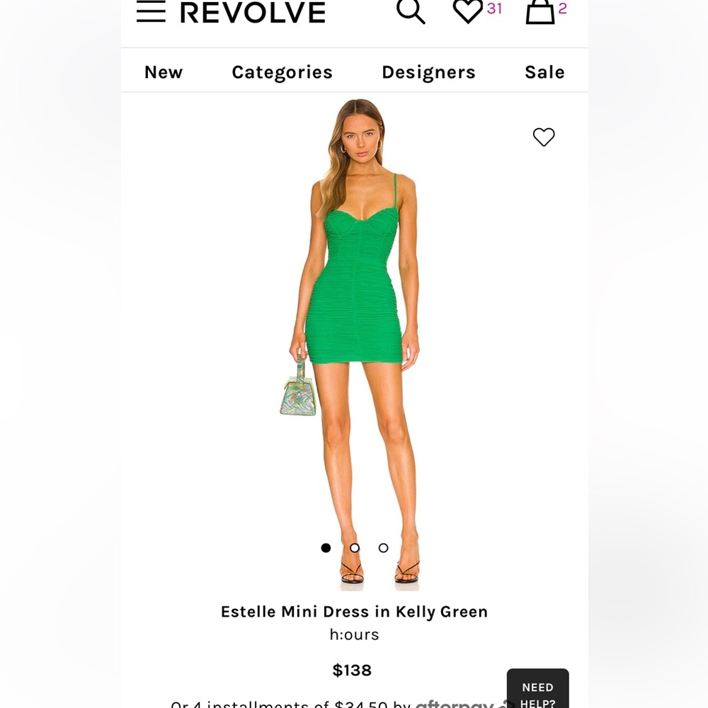 Medium size and stretchy. Very form fitting. Worn once.